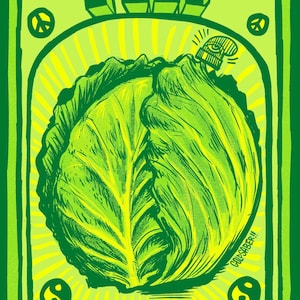 Paquete de pipas de comida CABBAGE MAN Trigger Tokes y CABBAGE Food Tokes