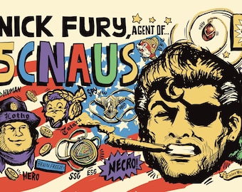 Tapis de jeu NICK FURY 5CNAUS Fuzzy Goldsaber