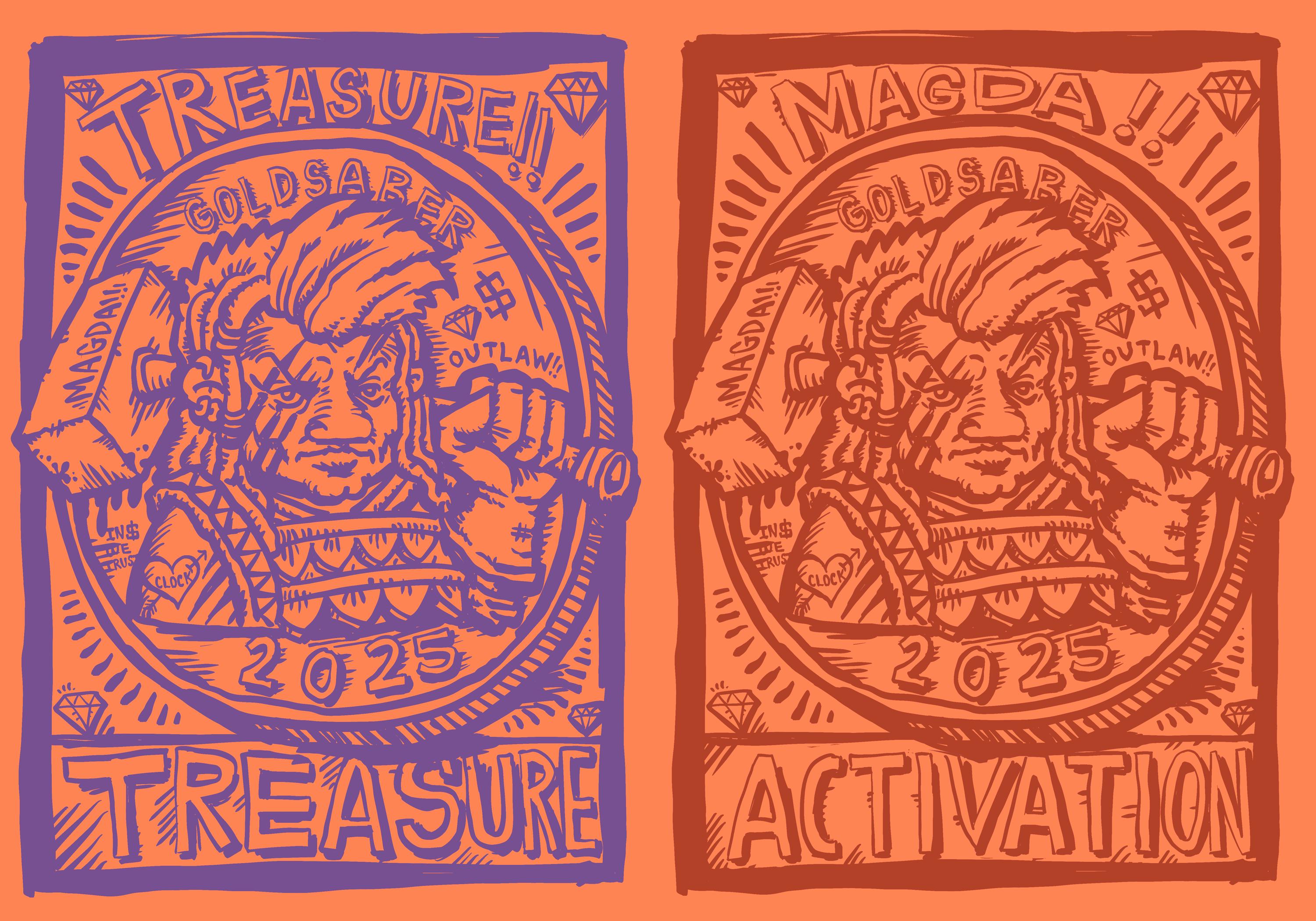 Treasure Token By Jeff A. Menges – Givememana, Magic: The Gathering, Colorless MTG Token