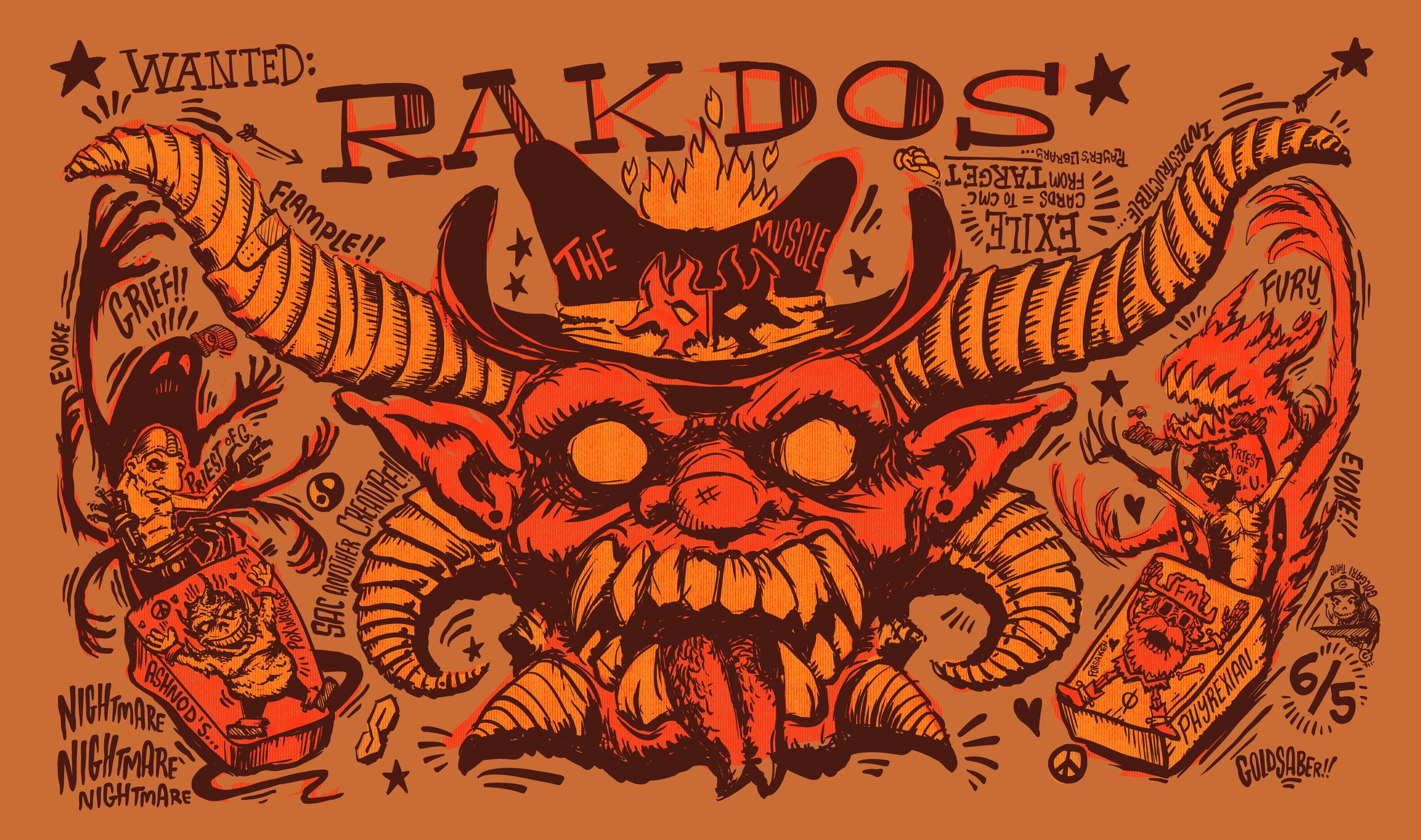 PLUSH Microfiber RAKDOS Da MUSCLE Sac Maxxing Goldsaber Playmat - Etsy