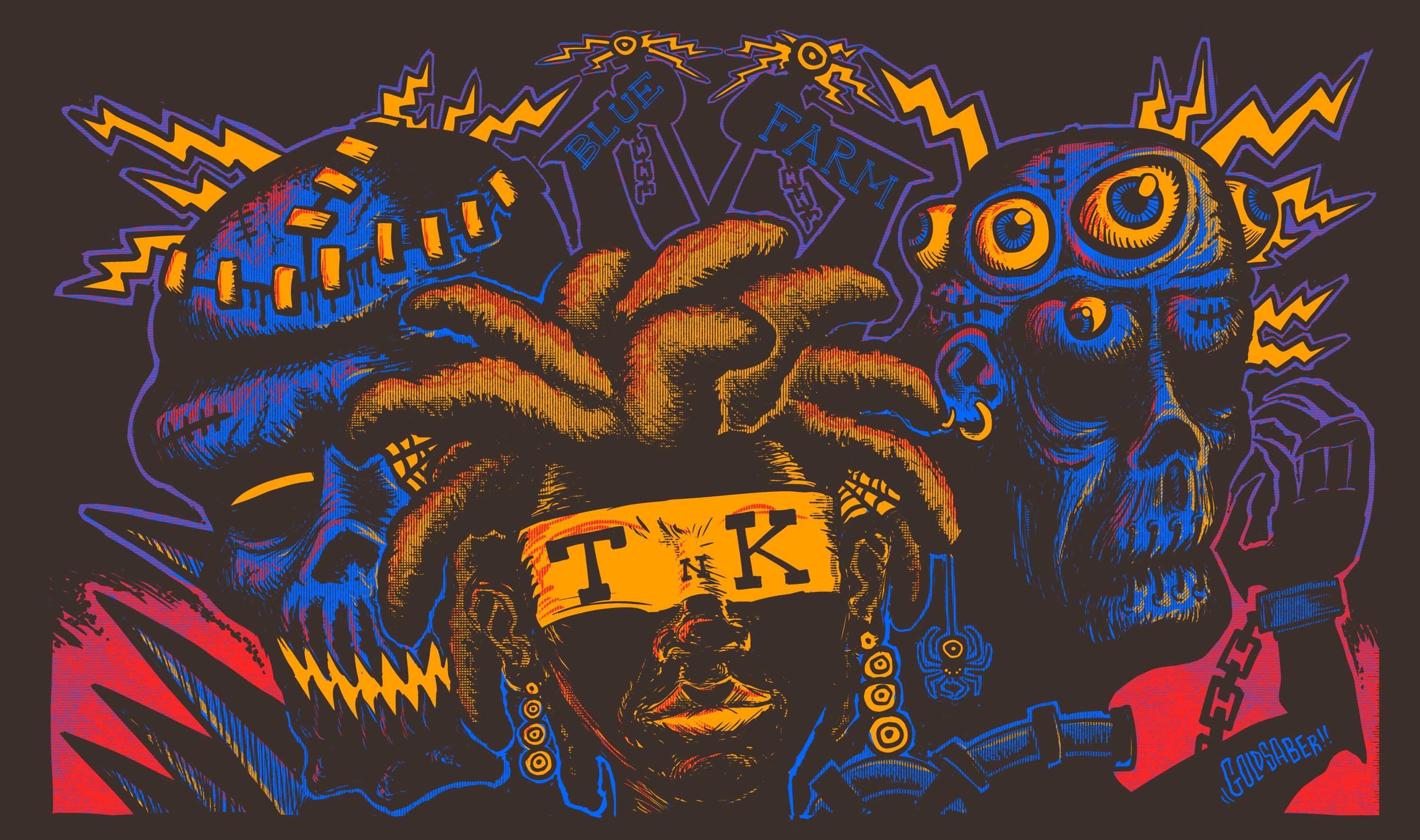 BLUE FARM Tnk Goldsaber Playmat - Etsy