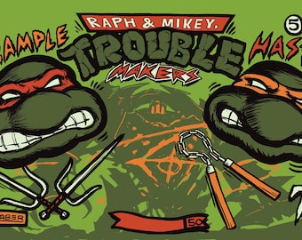 RAPH & MIKEY TROUBLEMAKERS Redback Foil Goldsaber Playmat