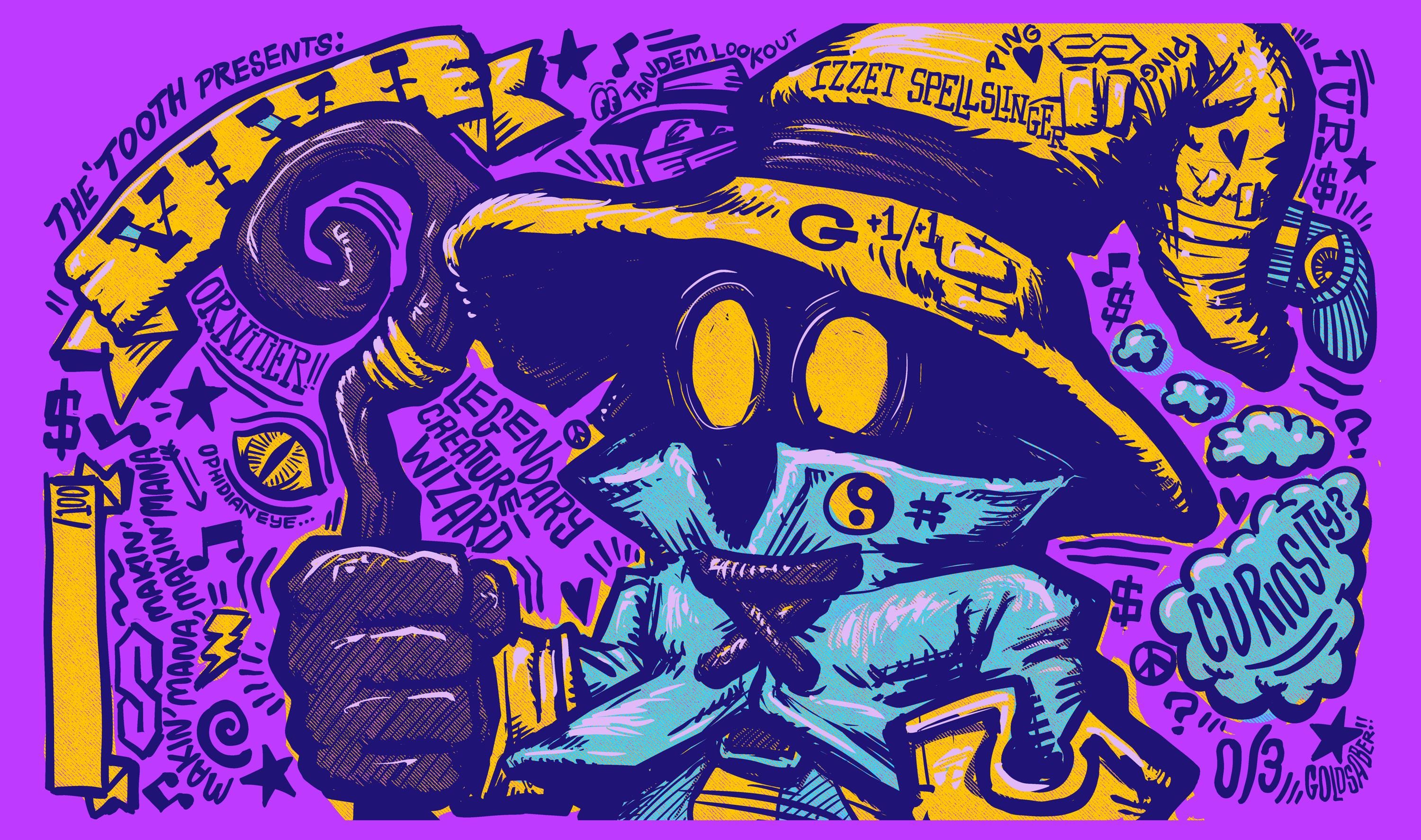 VIVI Ornitier FF Izzet Curiosity Goldsaber Playmat - Etsy