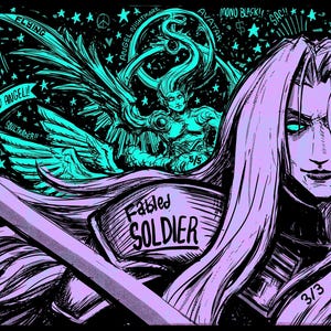 FF セフィロス ソルジャー エンジェルブラッドアーティスト ゴールドセイバー クラシックプレイマット