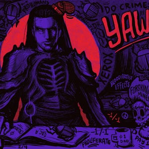 FOILED YAWGFATHER: Dr. Yawgmoth, Thran MD Goldsaber Playmat