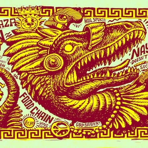 PANTLAZA Foiledout El Dinosaurio cEDH Goldsaber Playmat