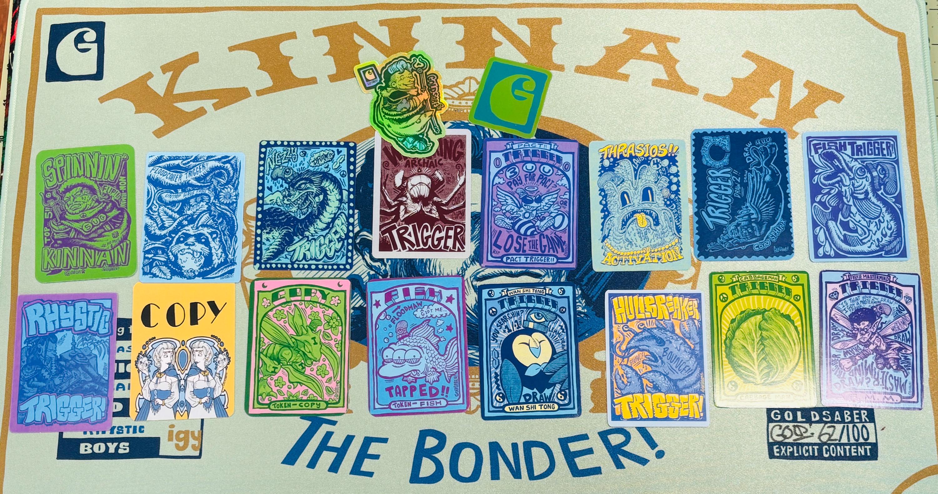 Kinnan Pack Deluxe: Trigger Toke Pack, Goldsabertooth Original Art