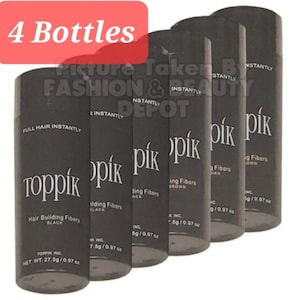 4 x TOPPIK Hair Building Fiber *Choose Your Color* 27.5g 0.97oz FASHIONBEAUTYDEPOT Pack of 4
