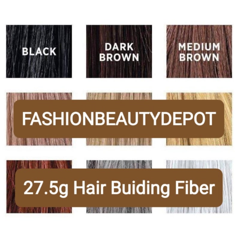 TOPPIK Hair Building Fiber Choose Your Color 27.5g 0.97oz FASHIONBEAUTYDEPOT.COM image 2