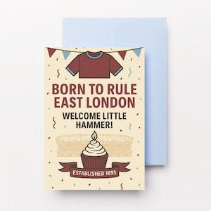 Cartão de recém-nascido do West Ham United