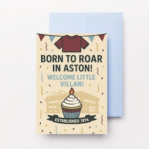 Tarjeta de recién nacido del Aston Villa