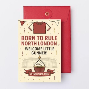 Tarjeta de recién nacido del Arsenal
