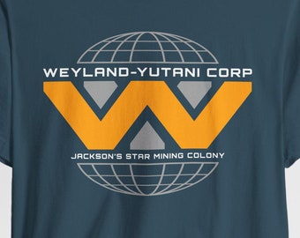 Weyland-Yutani Corp Jackson&#39;s Star Mining Colony T-Shirt, Weyland Yutani Logo Shirt, LV-410, Romulus Xenomorph Movie T-Shirt