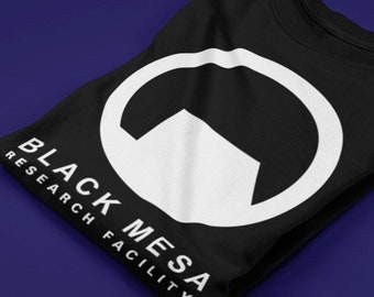 Black Mesa T-Shirt, Black Mesa Research Facility Logo Shirt, BMRF Tee, Aperture Science, Aperture Laboratories, Gordon Freeman