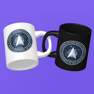 USA Space Force Becher, USA Space Force Becher, USA Becher, USSF Cup, Retro Kaffeetasse der Vereinigten Staaten, Becher der amerikanischen Regierung, US Air Force
