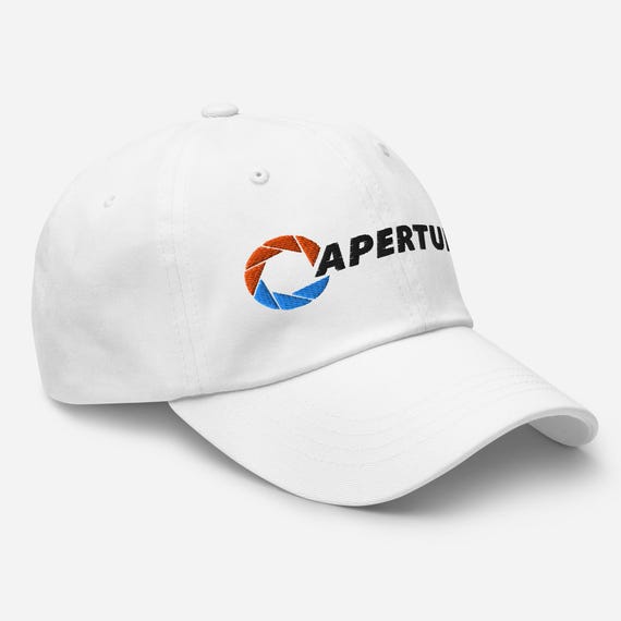 Aperture Hat, Embroidered Aperture Logo Cap, Aperture Laboratories