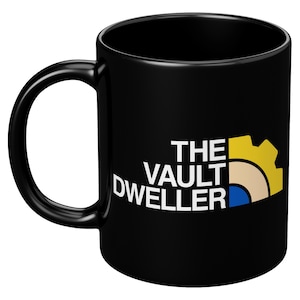 The Vault Dweller Mug | 11oz or 15oz Black or White Coffee Cup | Post-Apocalyptic Survivor | Retro-Futuristic Wasteland Gift