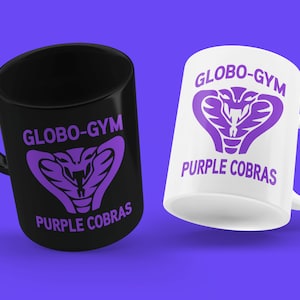 Purple Cobras Mug, Globo-Gym Purple Cobras Logo Mug, Movie Mug, Dodgeball Mug, Fictional Gym, Fictional Sports Team, Average Joe's