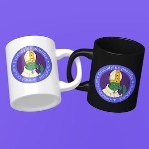 Space Pope Mug, Crocodylus Pontifex, TV Cartoon, Ceramic TV Mug, Television Coffee Cup, Fictional Character Mug, Fictional Organization Mug