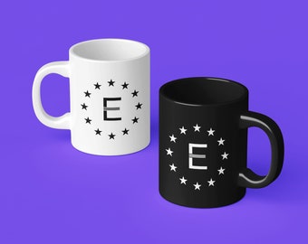 Enclave Mug, The Enclave Logo Cup, Video Gamer Mug, Gaming Coffee Cup, Fictional Corporation Mug, Power Armor, John Henry Eden, Pre-War Govt