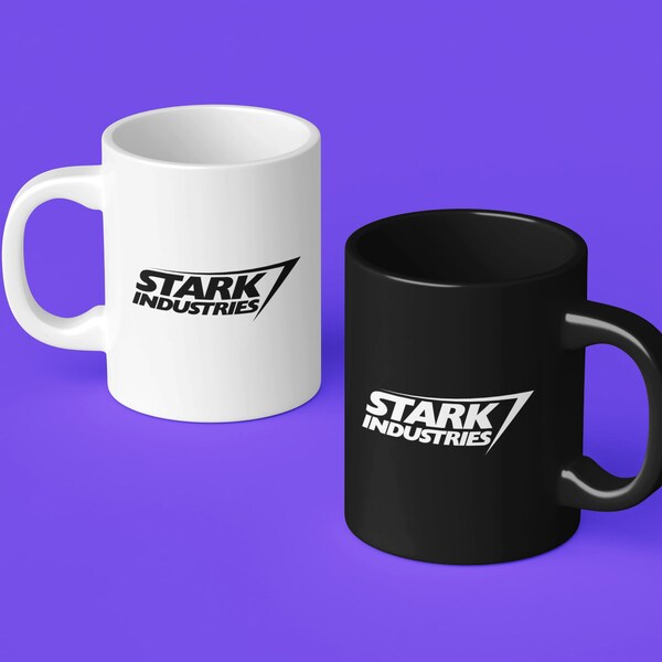 Stark Industries Mug, Stark Industries Logo Mug, Movie Mug, Ceramic Coffee Cup, Fictional Corporation, Fictional Tech Company, Oscorp