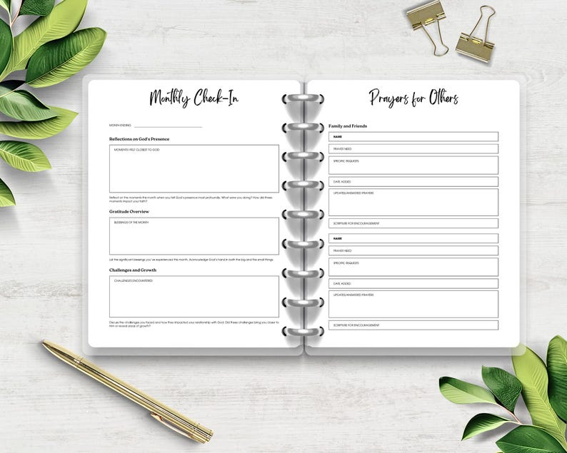 Prayer Journal Printable: Daily Devotional Planner (digital Download ...