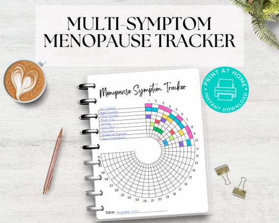 Menopause Symptom Tracker: A5 Health Journal (Digital Download)