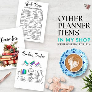 Fall Bookish Dashboard Planner Printable, Journal Dividers for Fall ...