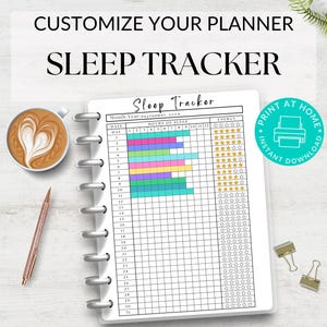 Sleep Tracker Printable Journal Page, Monthly Sleep Tracker, Sleep Log, Sleep Hours Tracker, Sleep Quality Journal, Health Planner, A5 PDF