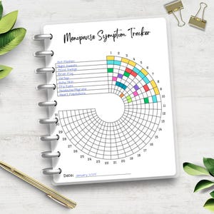 Multi-Symptom Menopause Tracker, Health Journal, Chart your Cycle, Mood & Symptoms Tracker, A5 Planner Pages, Perimenopause Symptom Tracker, Happy Planner Pages, Classic Happy Planner, Wellness Tracker,  Health Tracker, Midlife Tracker