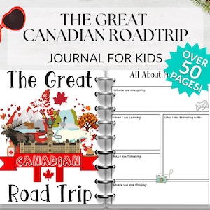 The Great Canadian Road Trip Ultimatives Bündel, Sofortiger Download PDF, Kinder Autoaktivität, Familienspaß, Kanada-Karte, Sommerautoreise, Kinderspiele