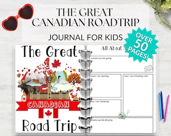 Canadian Road Trip Activity Bundle: Kids Games, Canada Map (Instant Download PDF)