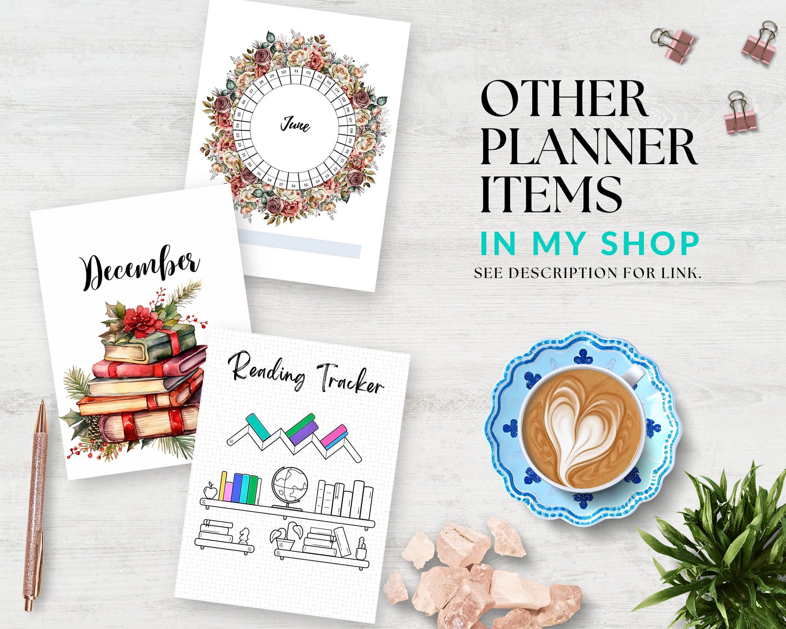 Spring Fairy Monthly Printable Planner Dashboards, Journal Dividers ...