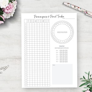 Perimenopause Symptom Tracker, Printable Symptom Tracker Journal, Period Tracker, Chart your Cycle, Mood & Symptoms Tracker, A5 Planner Pages, Menopause Symptom Tracker, A5 Journal Page, Happy Planner Inserts, Classic Happy Planner, Health Tracker, Wellness Tracker, Symptom Tracker, Shark Week Tracker, Perimenopause Tracker