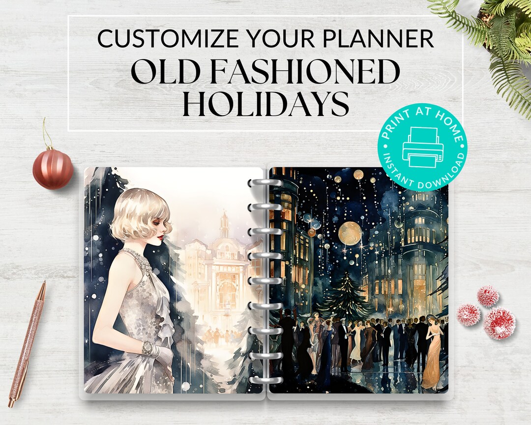 New Years Eve Monthly Dashboards Printable for Planner | Monthly ...
