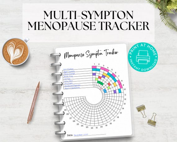 Menopause Symptom Tracker: A5 Health Journal (Digital Download)