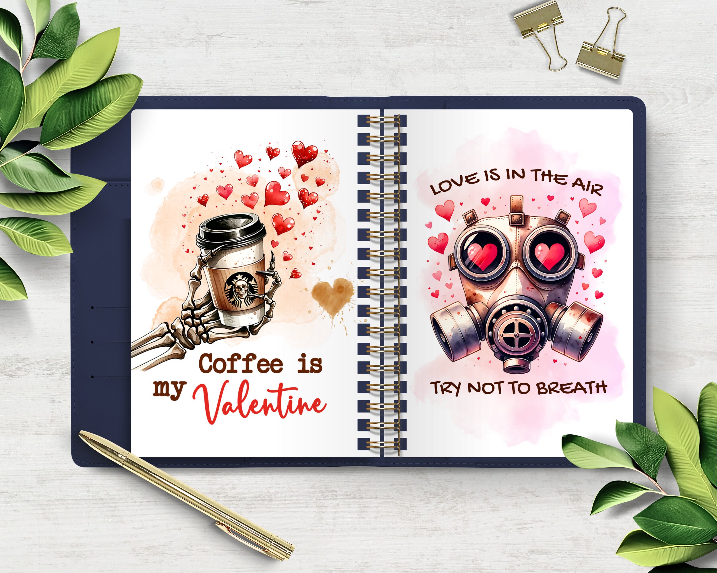 Anti Valentine February Dashboards, Printable for Planner, Monthly ...
