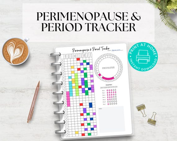 Perimenopause Symptom Tracker: Period & Mood Chart (Digital Download)