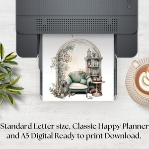 Cozy Reading Nooks Monthly Dashboards, Printable for Planner, Monthly ...