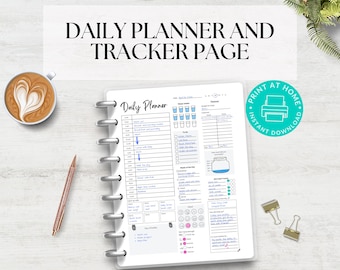 Printable Daily Planner Page: Gratitude & Wellness Journal (PDF)