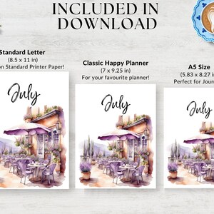 Cozy Cafe Dashboards Printable for Planner, Cozy Watercolor, Monthly ...