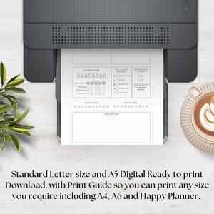 Printable Daily Reflection Journal Page, Gratitude Journal, Planner Page PDF, Wellness Journal Page, Mental Health Journal, Daily Journal, Instant Download, Journal Template