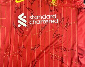 Liverpool Squad Signed Home Shirt 2024/25 Comes With Certificate Of Authenticity