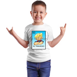 El travieso loteria Karte mexikanisches bingo tarjeta chistoso mann junge t-shirt design png transparenten hintergrund