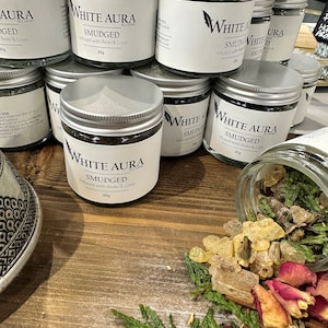 Incense Blend - hand blended with Palo santo, cedar wood, copal & rose petals or Lavender with Sage