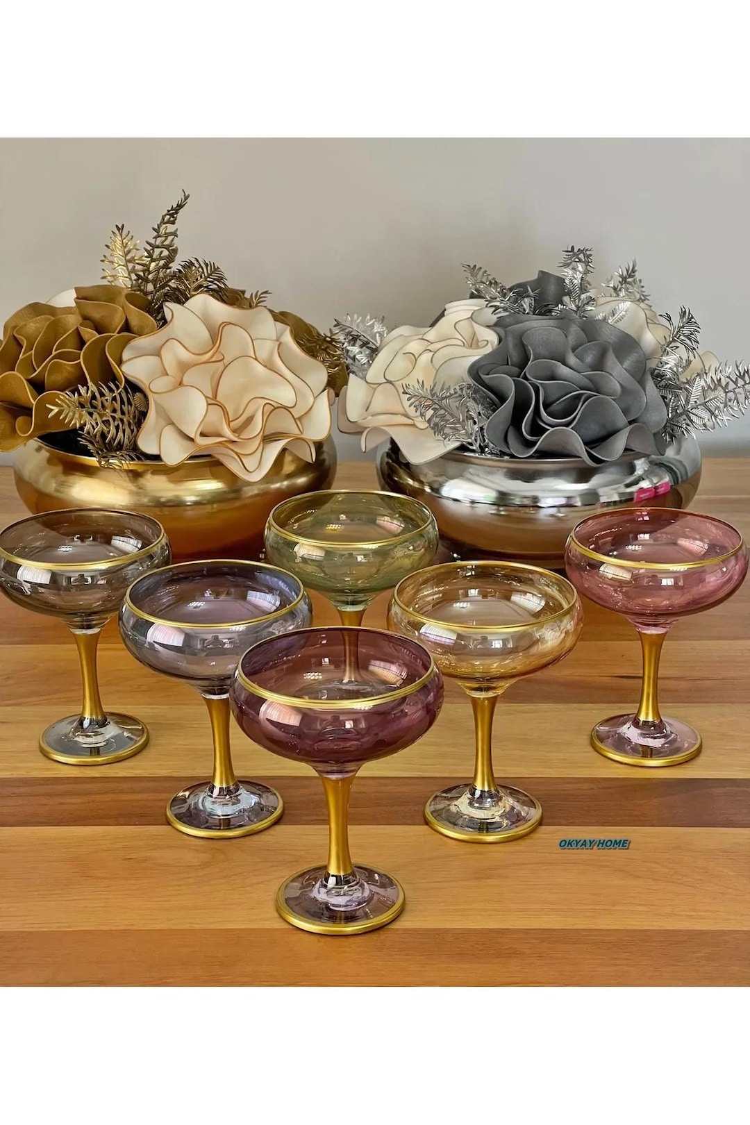 Charming Rounded Coupe Cocktail Glasses