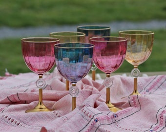 2 wunderschöne handbemalte Cocktail- und Weingläser im Set. Das perfekte Geschenk für Hochzeiten, Jubiläen und vieles mehr