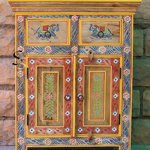 Solid Wood Bedside Cabinet: 2-Drawer Nightstand, Living Room Sideboard