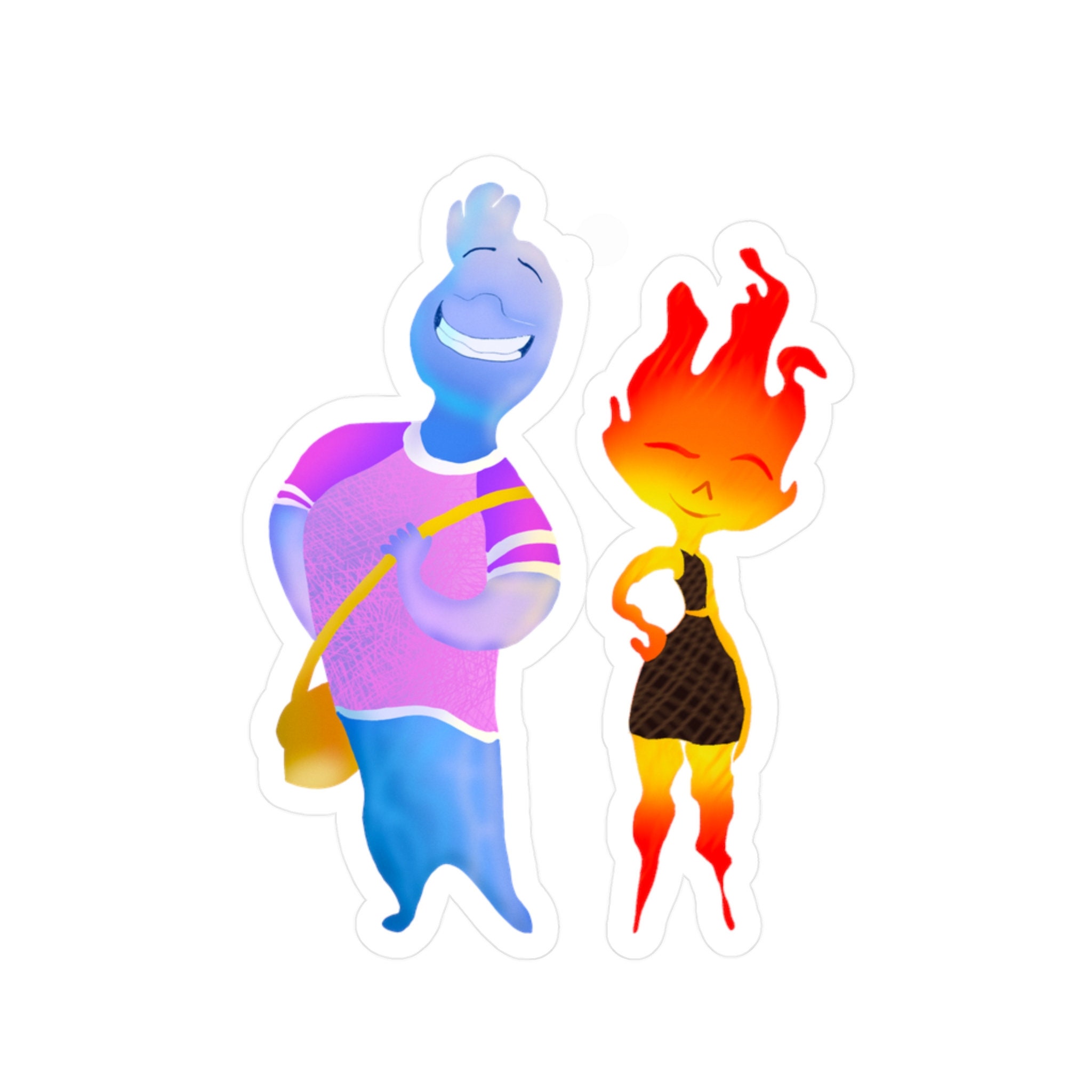 Wade Ember, Elemental, Water Resistant Sticker Etsy