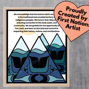 Land Anerkennung Printable mit indigener Kunst
